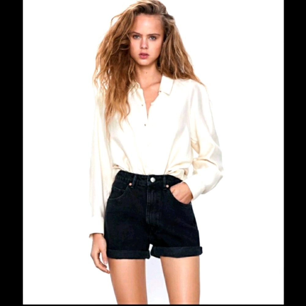 Zara High Waisted Short Black